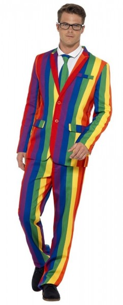 Mr. Rainbow feestpak voor heren