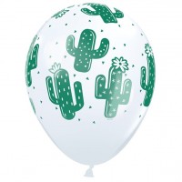Oversigt: 25 kaktus fest latex balloner 28cm