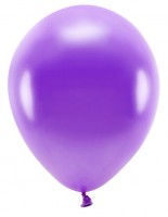 Preview: 100 eco metallic balloons violet 26cm