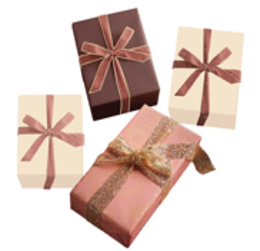 Set de cintas de regalo 6 piezas oro rosa
