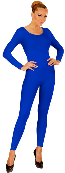Bodysuit met lange mouwen voor dames blauw