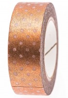 Gepunktetes Kupfer Washi Tape 10m