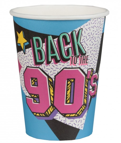 10 Back to the 90s papieren bekers 270ml