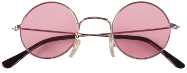 70er Jahre Hippie Brille pink