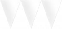 Guirlande de drapeaux blancs 4,5 m