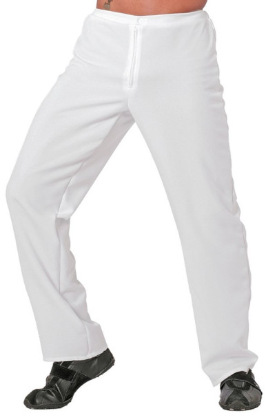 Klasyczne spodnie męskie w kolorze białym