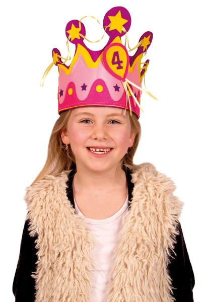 Corona de cumpleaños niña número 1-5