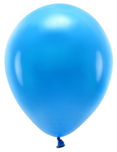 10 eko pastelowych balonów niebieskich 26cm