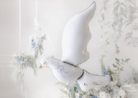 Preview: Foil balloon dove of peace 1m