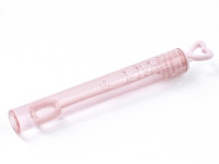 48 Soap Bubble Vials Heart Handle Light Pink