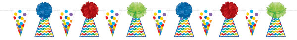Rainbow Birthday garland 3.65m