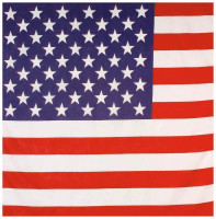 Oversigt: US flag bandana 55x55cm