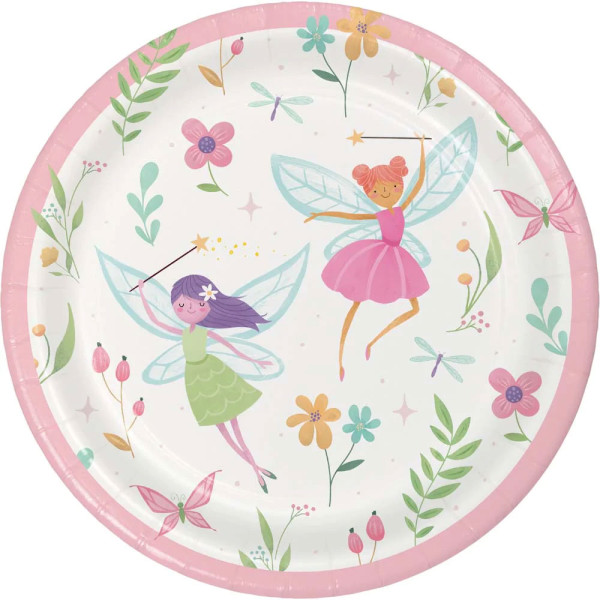 Fairy forest paper plate 18cm