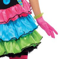 Widok: Kolorowy kostium klauna dla dziewczynek