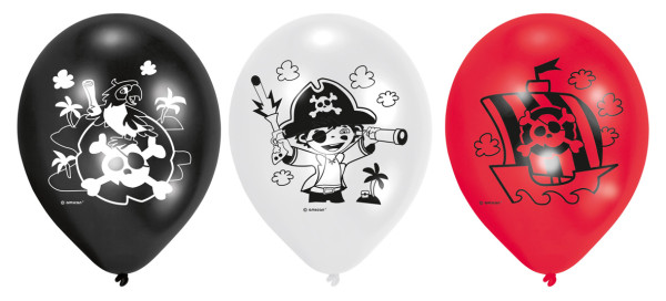6 piratballoner Eventyrlig skattejagt