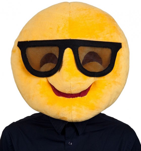 Maschera per il viso emoji degli occhiali da sole