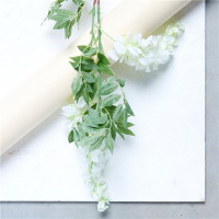 Vorschau: Weiße Wisteria Kunstblume 90cm