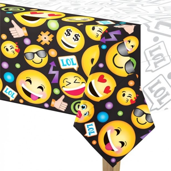 Emoji tafelkleed 1,4 x 2,4 m