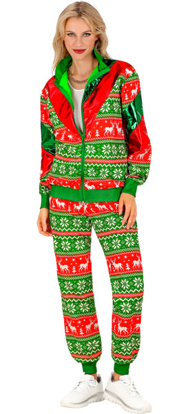 Christmas jogging suit red-green unisex