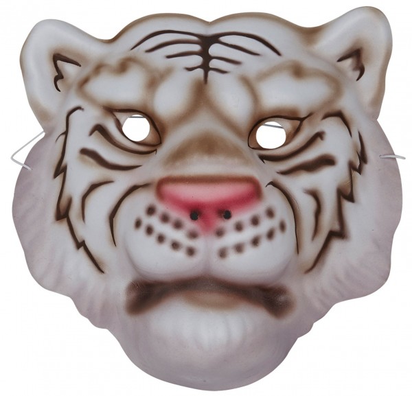 Biała maska tygrysa dla dzieci