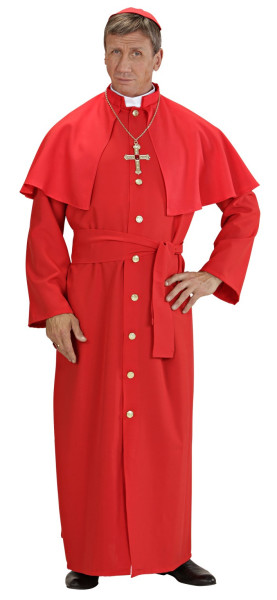 Rode kardinaal mannen kostuum