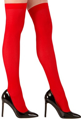 Red overknee stockings 70 DEN
