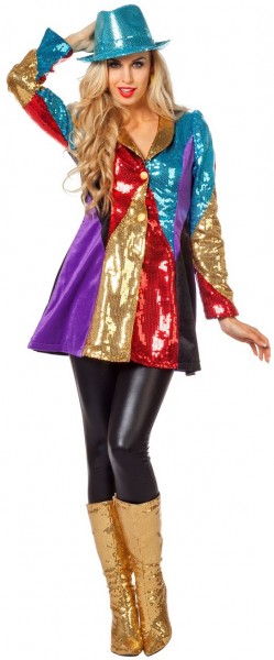 Farverig sequin jakke disco