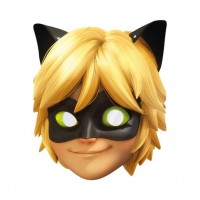 Vista previa: Máscara de papel de Miraculous Cat Noir