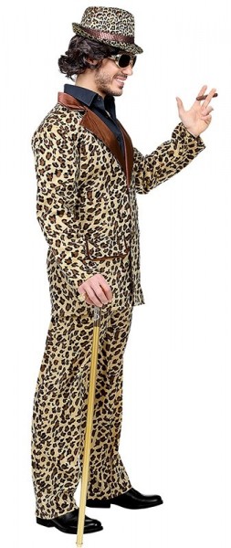 Costume de proxénète léopard pour homme