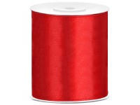 25m Satin Geschenkband rot 10cm breit