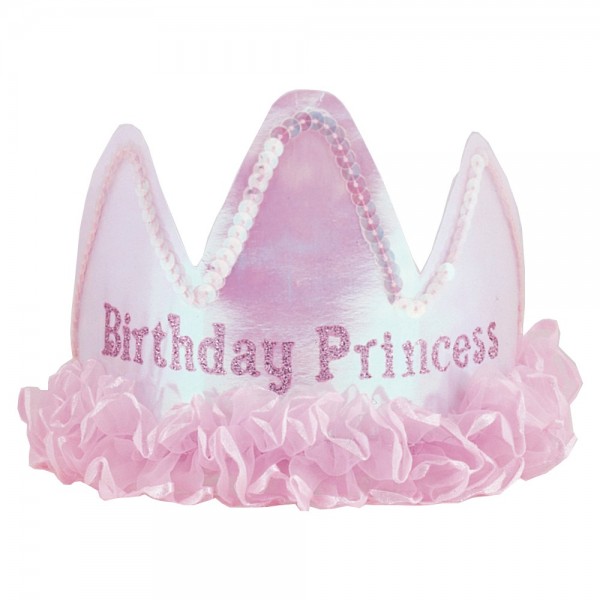 Diadema de tiara de princesa de cumpleaños pequeño