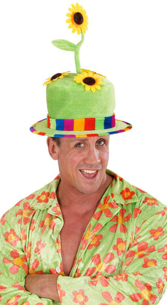 Kolorowy kapelusz ze słonecznikiem