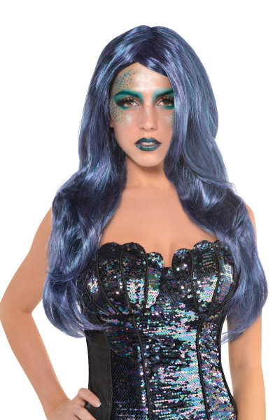 Mermaid wig Mila blue
