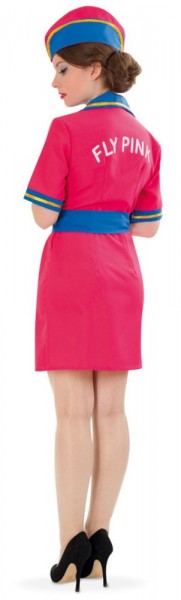 Różowy kostium stewardessy dla kobiet 2