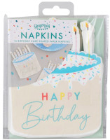 Preview: XX Eco Birthday Cake Napkins