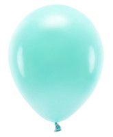 100 eco pastel balloons turquoise 26cm