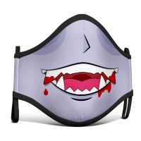 Preview: Vampire mouth nose mask for children