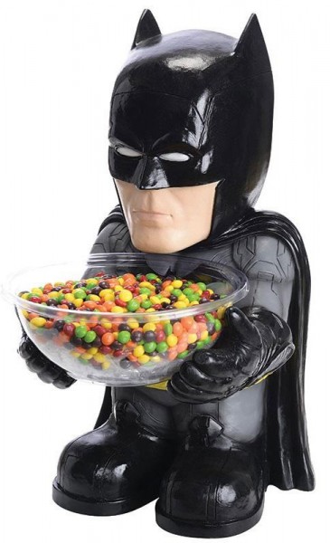 Cuenco de dulces con estatua de Batman