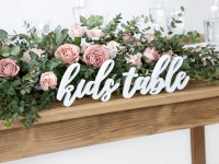 Vorschau: Kids Table Deko Schriftzug weiß 38 x 10cm