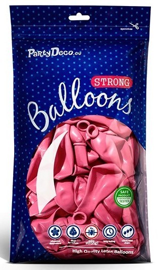 100 Partystar metallic Ballons pink 23cm 2