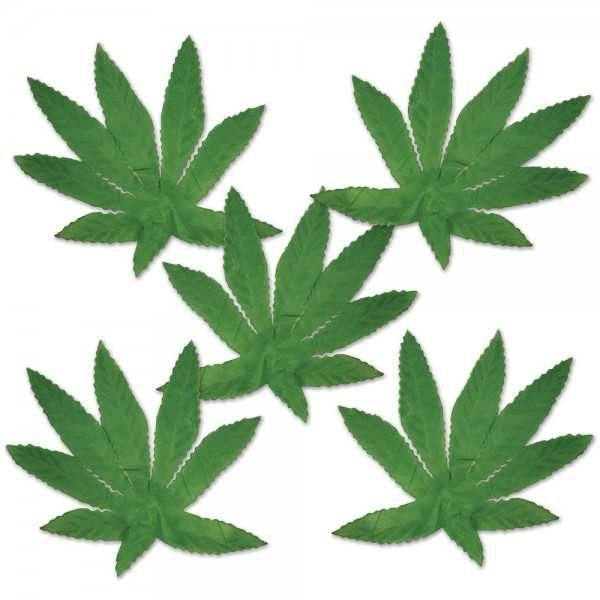 Marijuana cannabis leaves party decoration