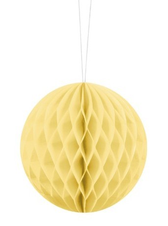 Honeycomb ball Lumina lemon yellow 10cm