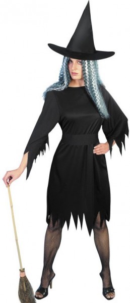 Heksefladder kostume kvinder sort