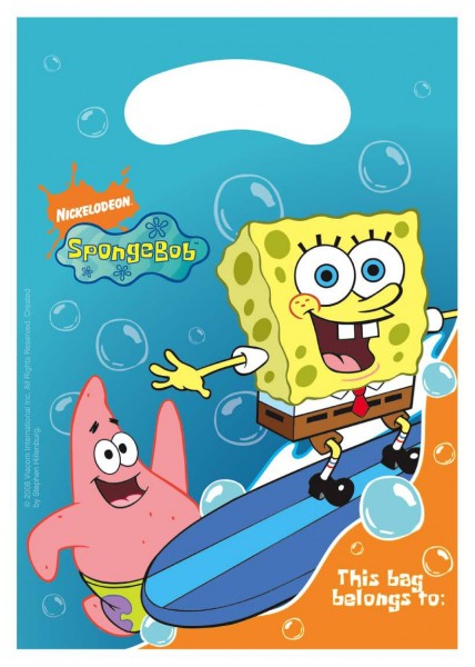 SpongeBob Fun Geschenkbeutel 6er Pack