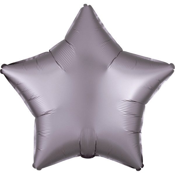 Satin star balloon mauve 43cm