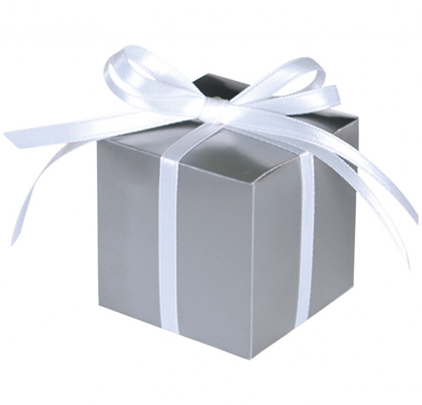 100 Silberne Geschenkboxen Tiffany