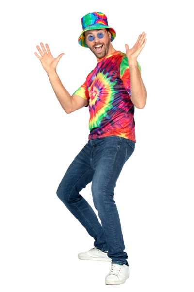 Camicia Hippie Psycho Tie Dye da uomo