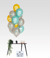 Oversigt: 12 dages vinder fødselsdagsballoner 33cm