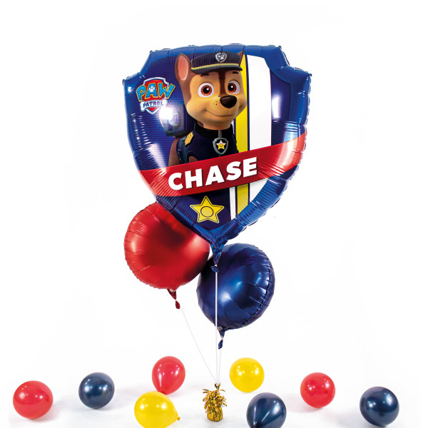 XL Heliumballon in der Box 3-teiliges Set Paw Patrol Chase