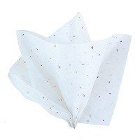 Voorvertoning: 5 vakken inpakpapier wit met glitter